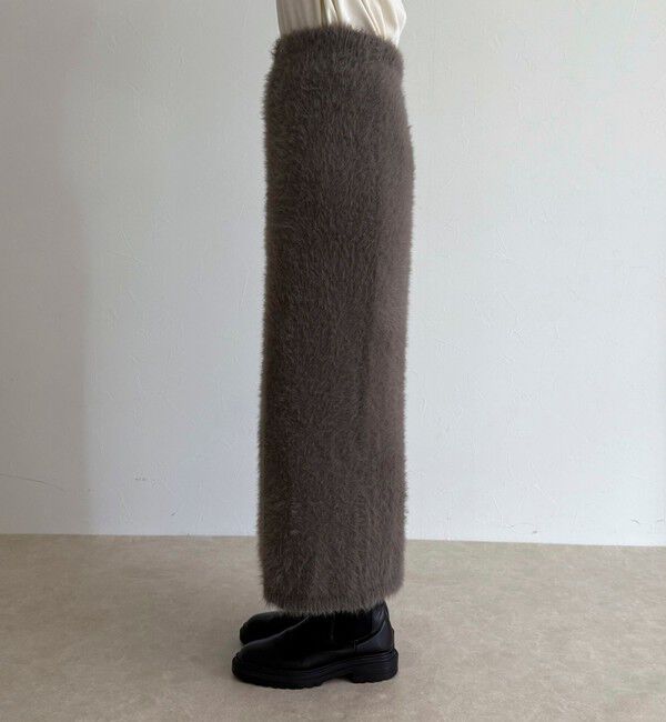 fredy emue「シャギーニットスカート」|タイト|