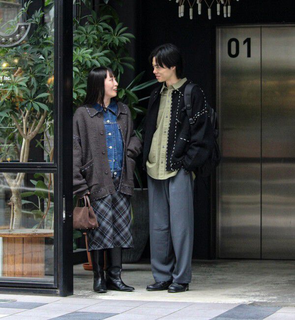 GLOSTER「【ユニセックス対応】ハンドステッチニットジャケット」|カーディガン|