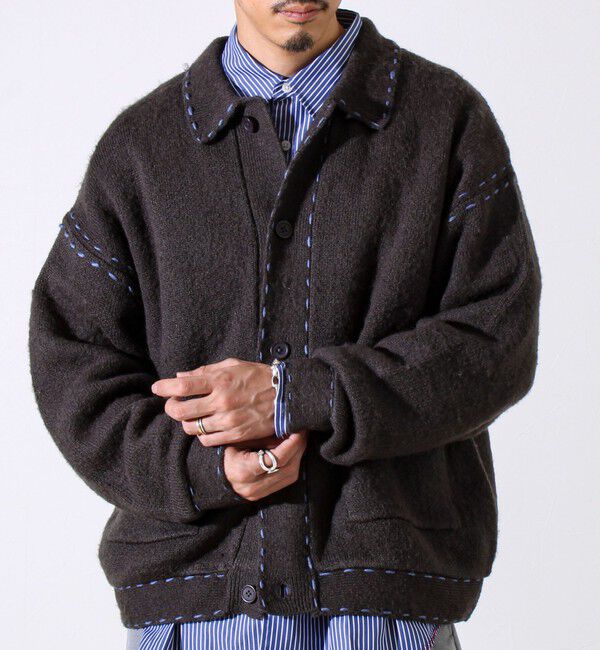 GLOSTER「【ユニセックス対応】ハンドステッチニットジャケット」|カーディガン|