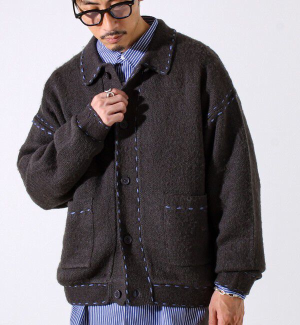 GLOSTER「【ユニセックス対応】ハンドステッチニットジャケット」|カーディガン|