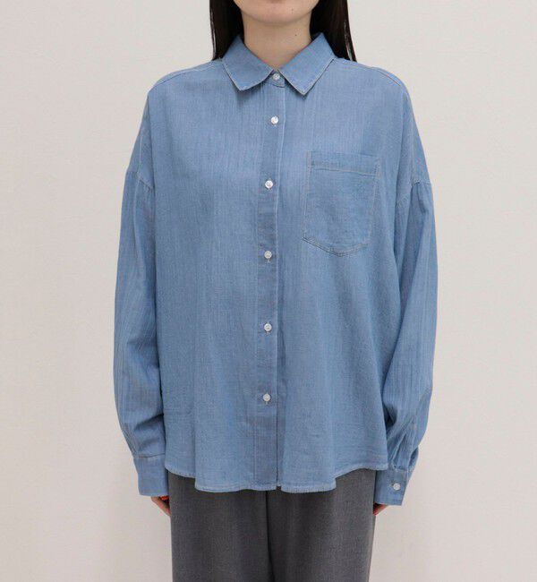 fredy emue「コットンボイルシアーデニムシャツ」|シャツ・ブラウス|