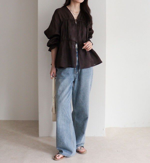 fredy emue「ラスターラミーカルゼブラウス」|シャツ・ブラウス|