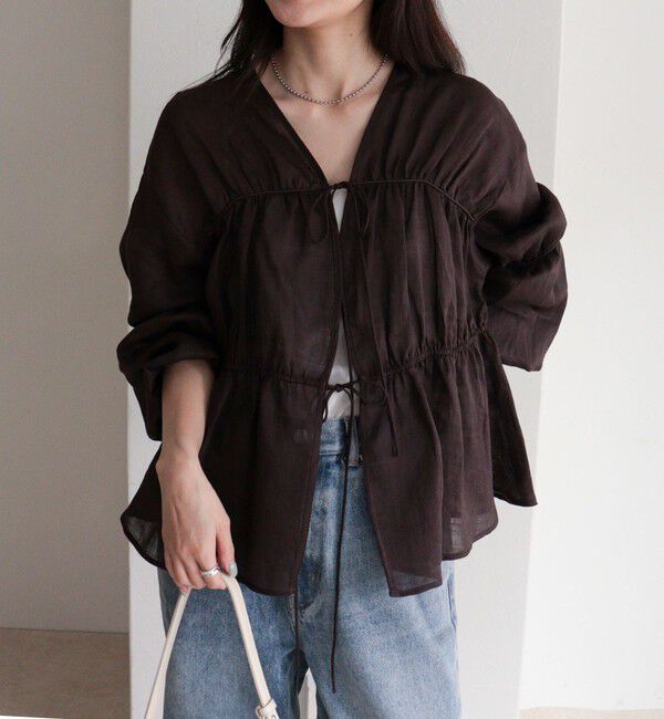 fredy emue「ラスターラミーカルゼブラウス」|シャツ・ブラウス|