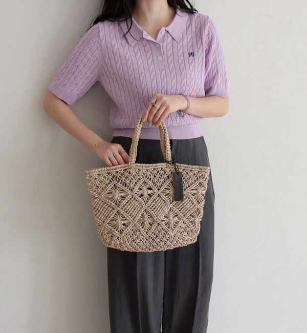 fredy emue「【BAGMATI/バグマティ】柄編みアバカトート」|トートバッグ|