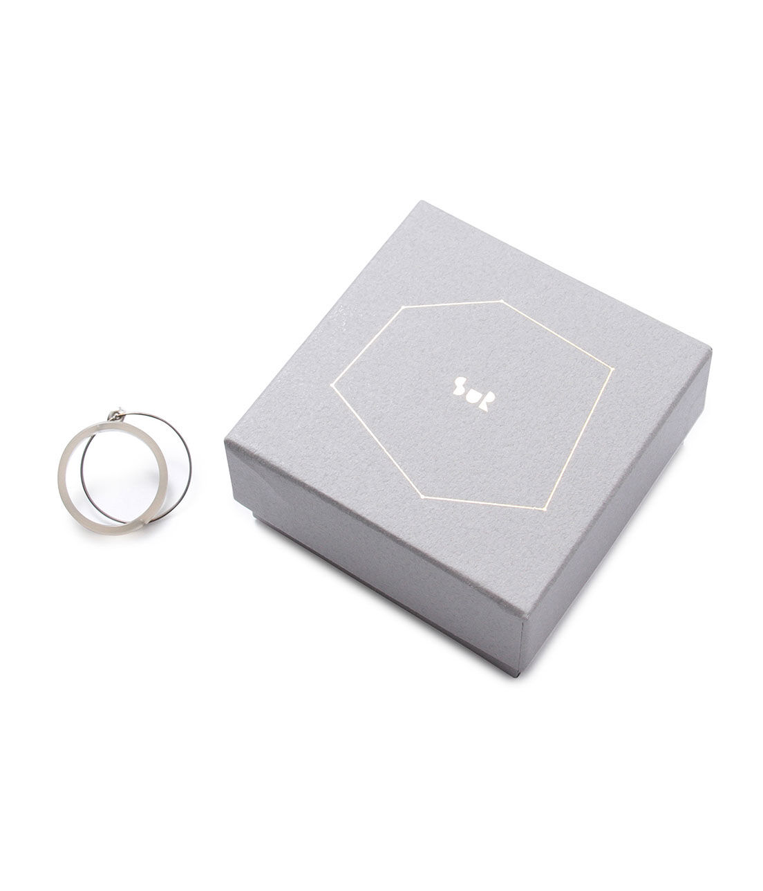 SALON adam et rope'「【Sur】double ring pierce」|ピアス|