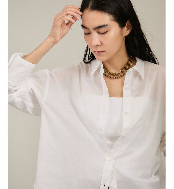 SALON adam et rope'「Shuttlenotesワッシャーローンウォッシュドシャツ」|シャツ・ブラウス|