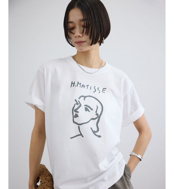 SALON adam et rope'「【WEB限定】マティスアートTシャツ」|Tシャツ・カットソー|ホワイト系(11)