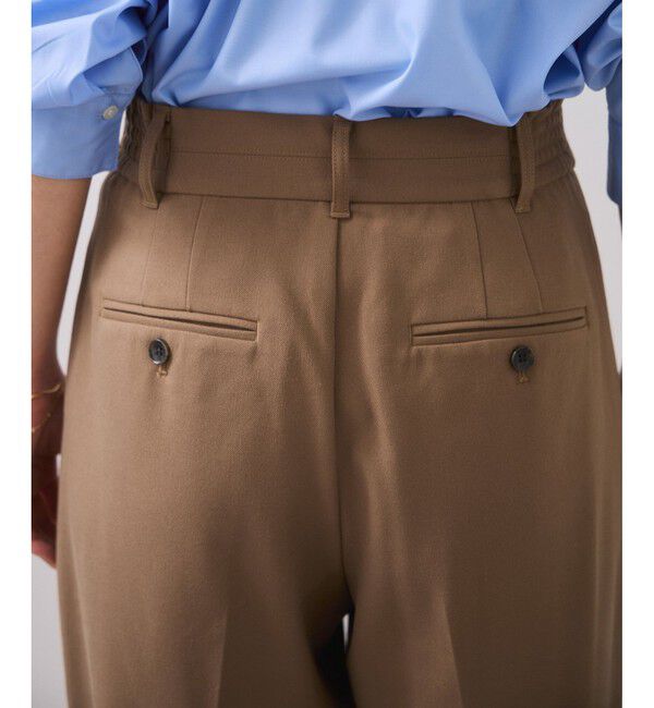 VIS「Hot Beautyツータックワイドパンツ/イージーケア」|チノ|