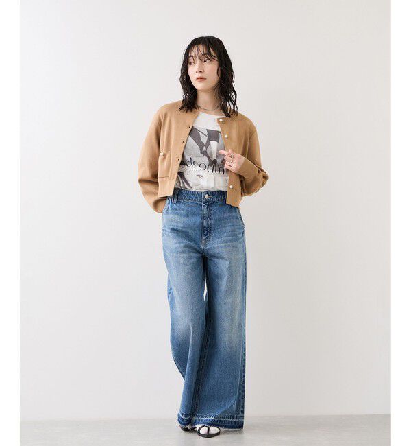 VIS「ロゴ＆フォトアソートプリントロンT」|Tシャツ・カットソー|