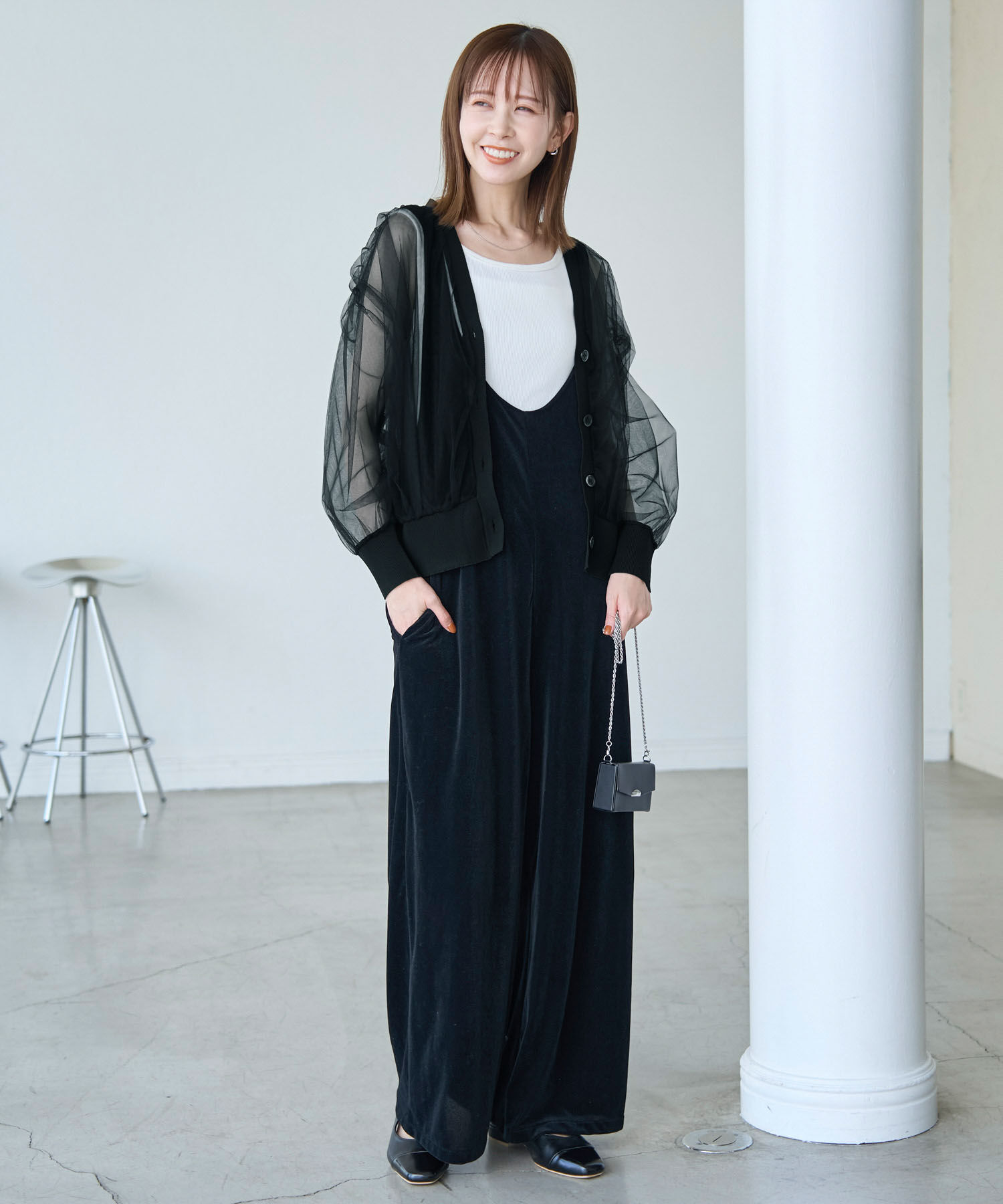 Rope&rsquo;Picnic「シアーチュールカーディガン」|カーディガン|