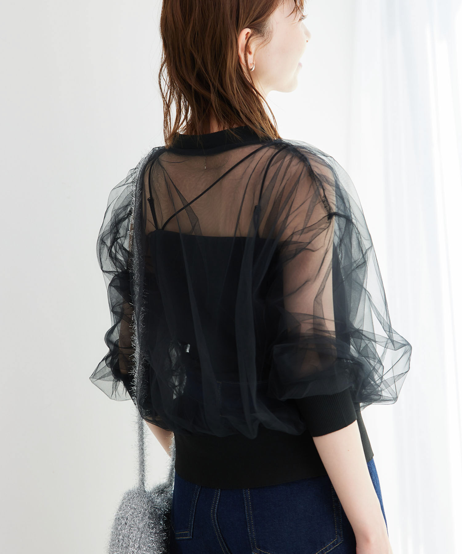 Rope&rsquo;Picnic「シアーチュールカーディガン」|カーディガン|