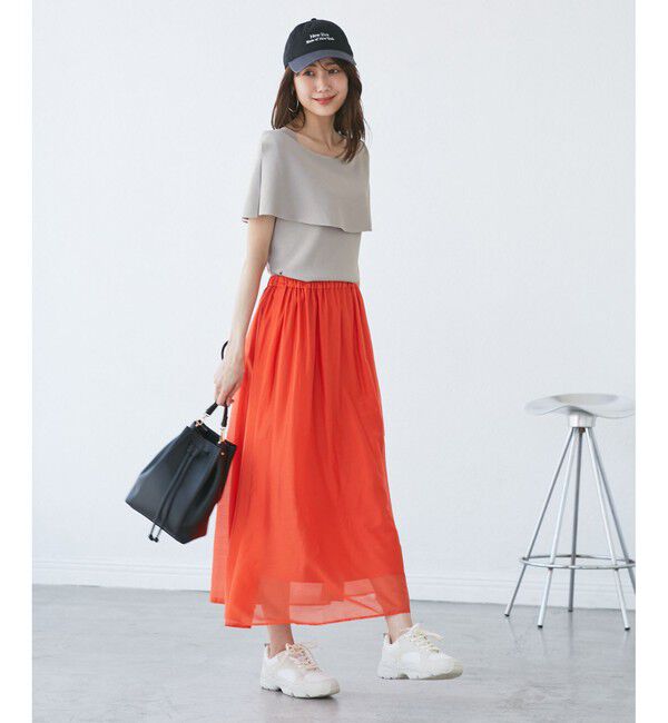 Rope&rsquo;Picnic「【UVカット・接触冷感・イージーケア】八方映えニット ケープニットプルオーバー」|ニット・セーター|