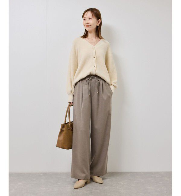 Rope&rsquo;Picnic「イージーワイドパンツ/リンクコーデ」|チノ|