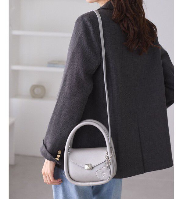 ROPE PICNIC PASSAGE「ハートチャーム付きミニレトルショルダーバッグ」|ショルダー・メッセンジャー|