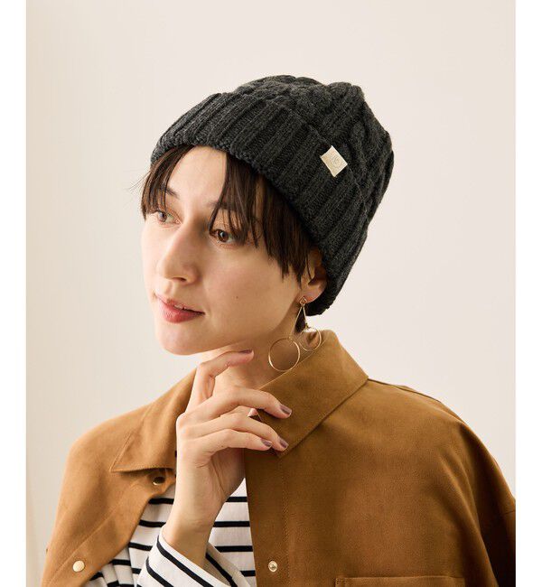 ROPE PICNIC PASSAGE「ケーブルニットワッチ/リンクコーデ」|ニット帽|