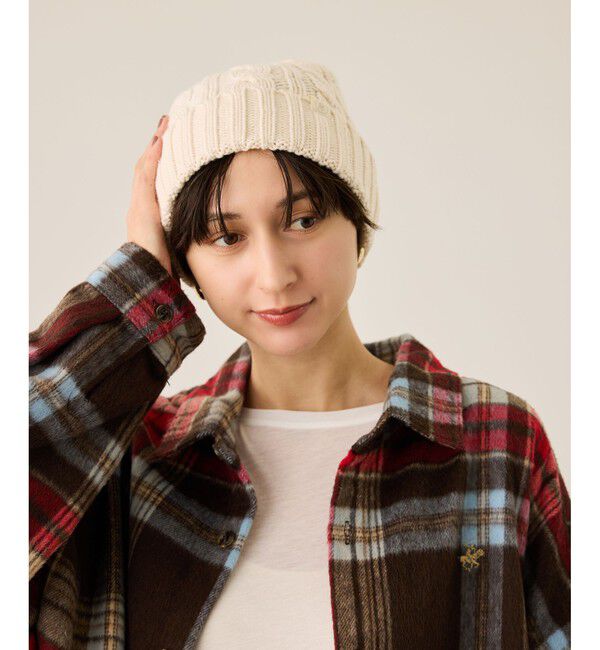 ROPE PICNIC PASSAGE「ケーブルニットワッチ/リンクコーデ」|ニット帽|