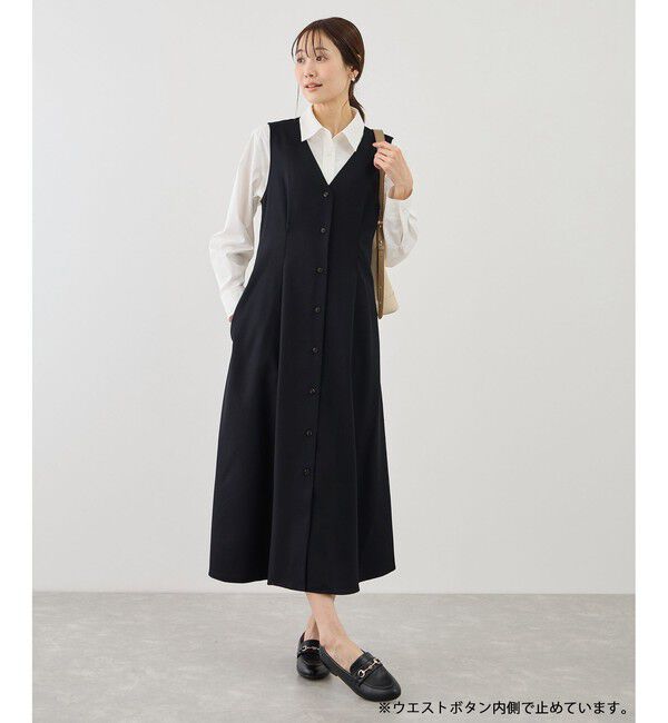 Rope&rsquo;Picnic「ウエストタックジャンパースカート」|ワンピース|