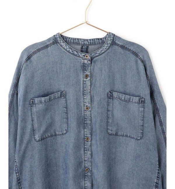 Rope&rsquo;Picnic「【emur/エミュール】パウダーシルクデニムドルマンブラウス/セットアップ」|シャツ・ブラウス|