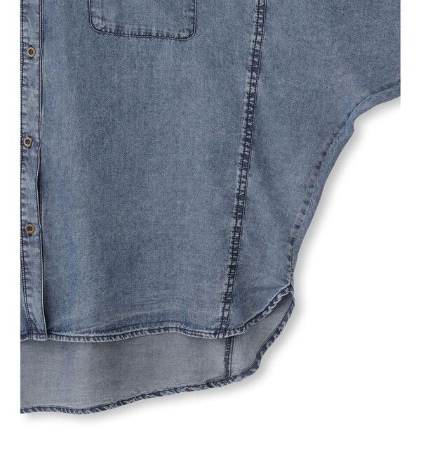 Rope&rsquo;Picnic「【emur/エミュール】パウダーシルクデニムドルマンブラウス/セットアップ」|シャツ・ブラウス|