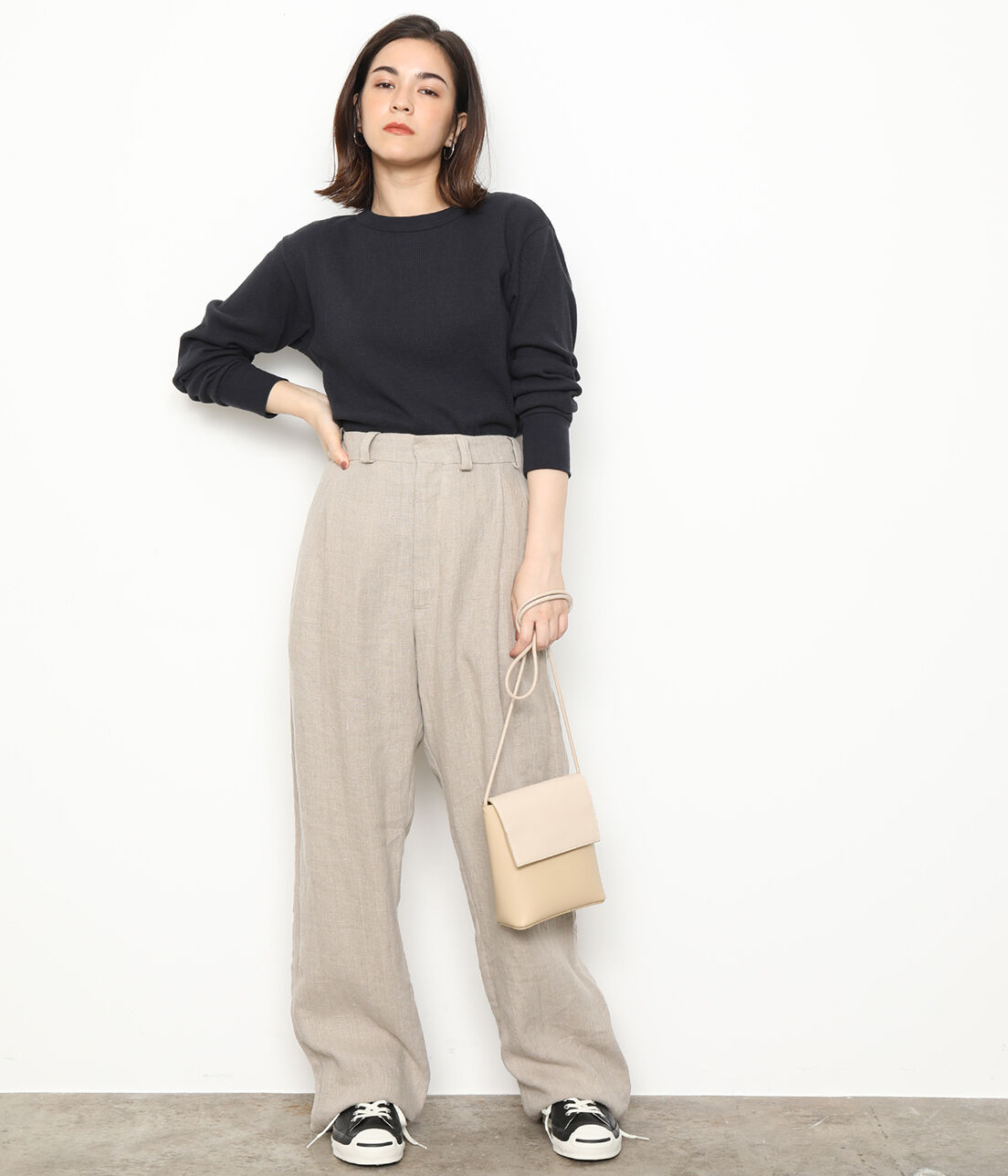 ADAM ET ROPE'「【Hanes for BIOTOP】LONG SLEEVE THERMAL」|Tシャツ・カットソー|