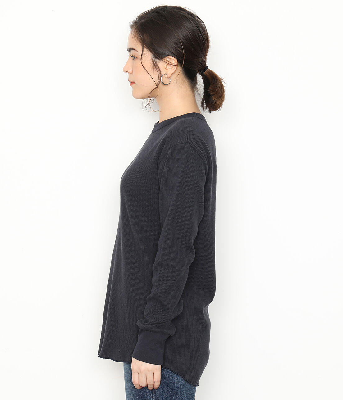 ADAM ET ROPE'「【Hanes for BIOTOP】LONG SLEEVE THERMAL」|Tシャツ・カットソー|