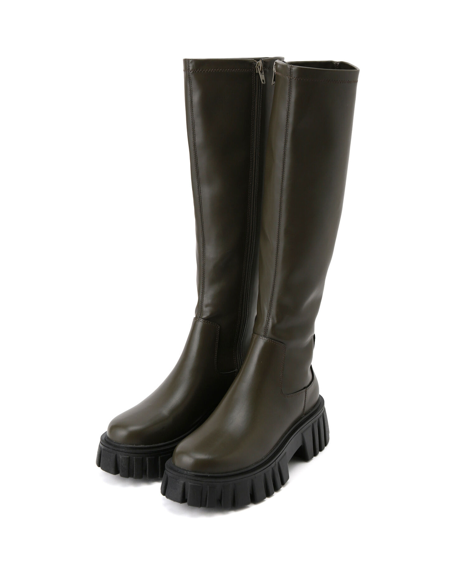 ADAM ET ROPE'「【WEB限定】ボリュームソールストレッチロングブーツ」|その他|