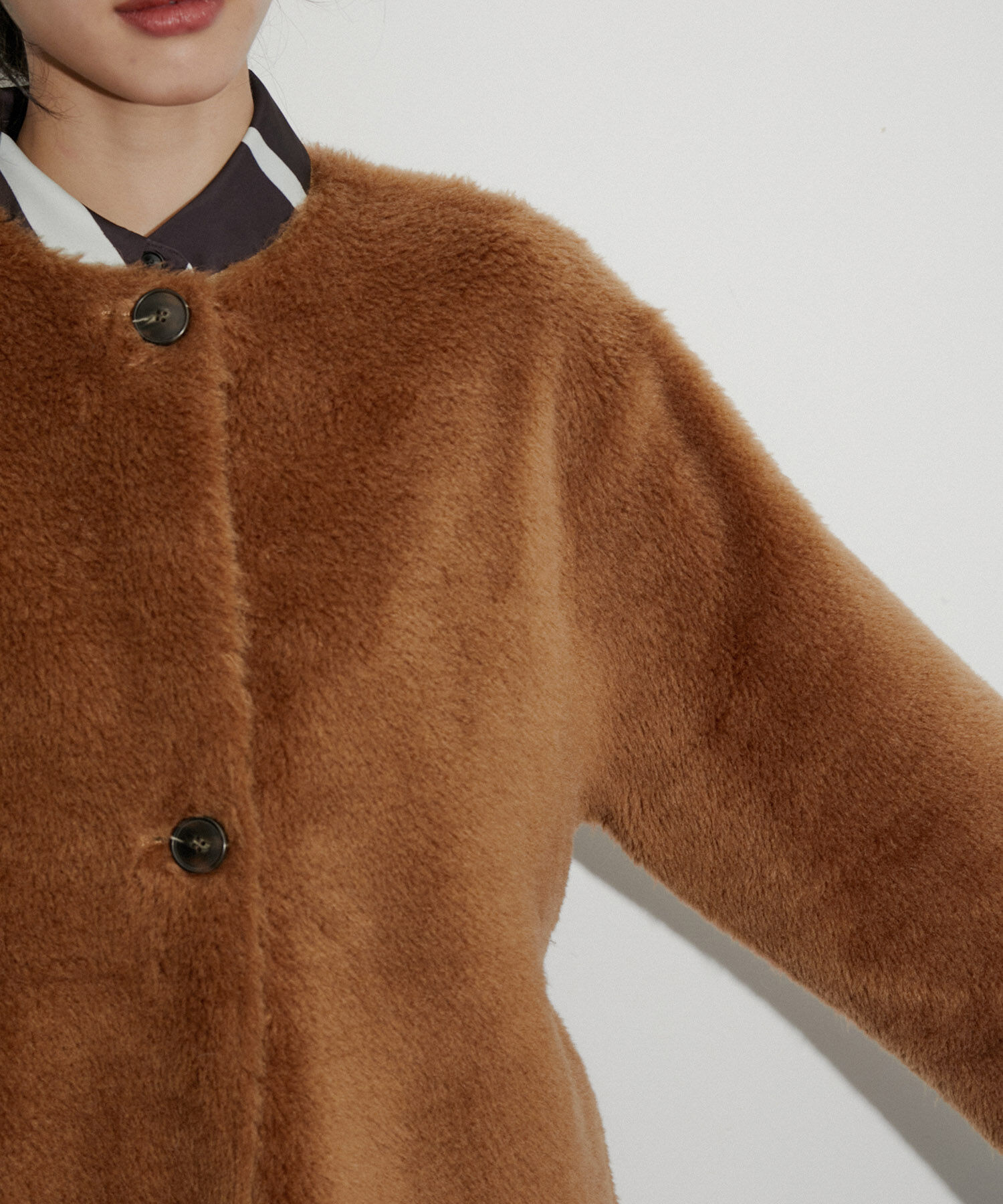 ADAM ET ROPE'「【リバーシブル】レディフェイクボアコート」|その他|