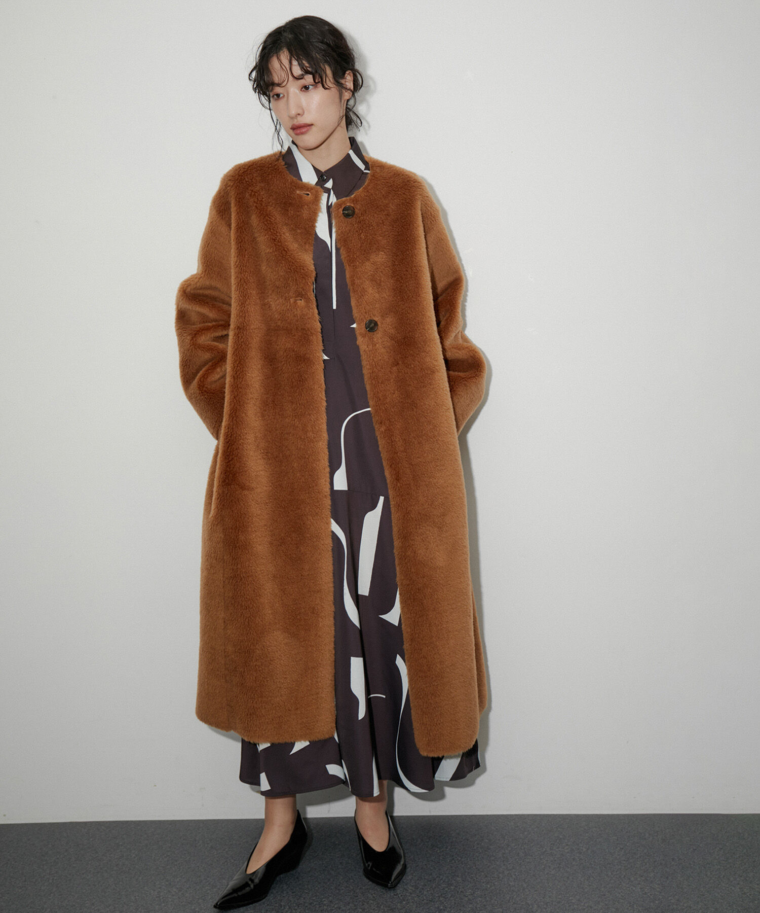 ADAM ET ROPE'「【リバーシブル】レディフェイクボアコート」|その他|