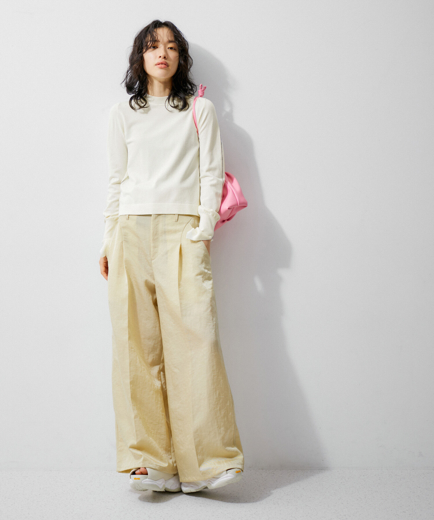 ADAM ET ROPE'「ステッチニットロンTEE」|ニット・セーター|