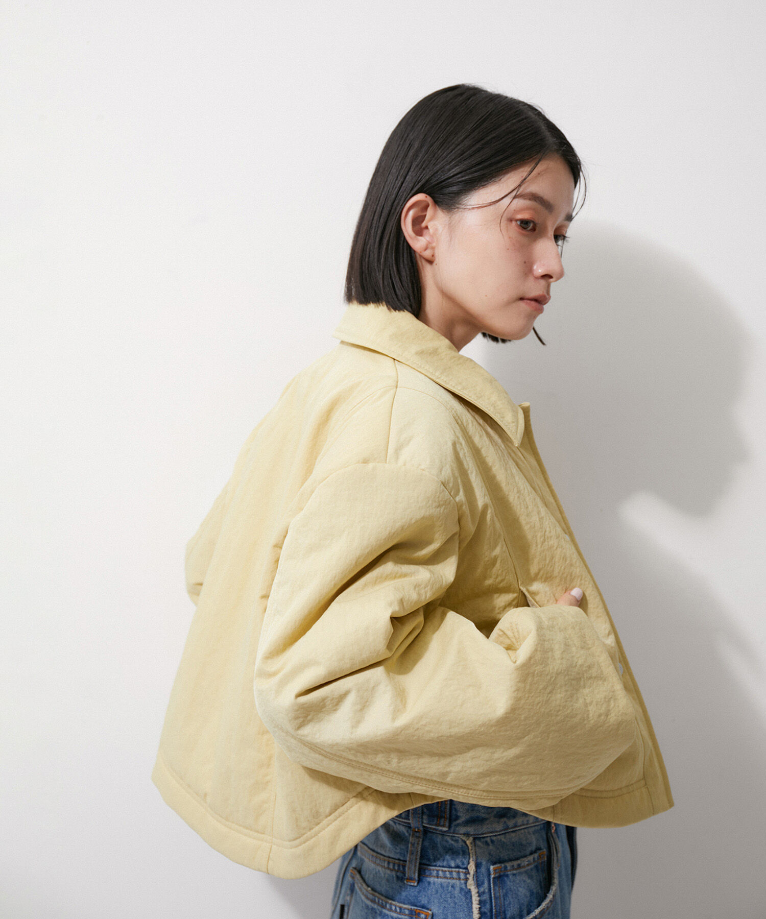 ADAM ET ROPE'「【環境配慮】ショートパディングジャケット」|その他|