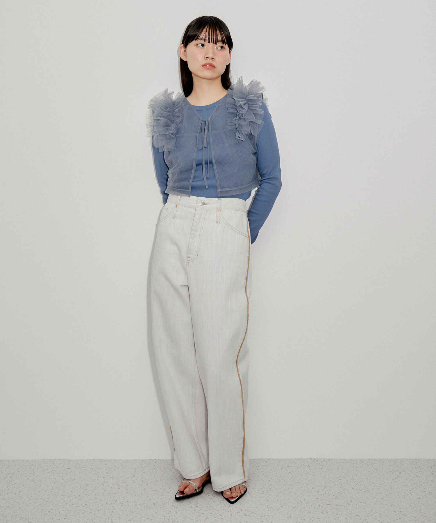 ADAM ET ROPE'「【サステナブル・SETアイテム】チュールロンTEE」|その他|