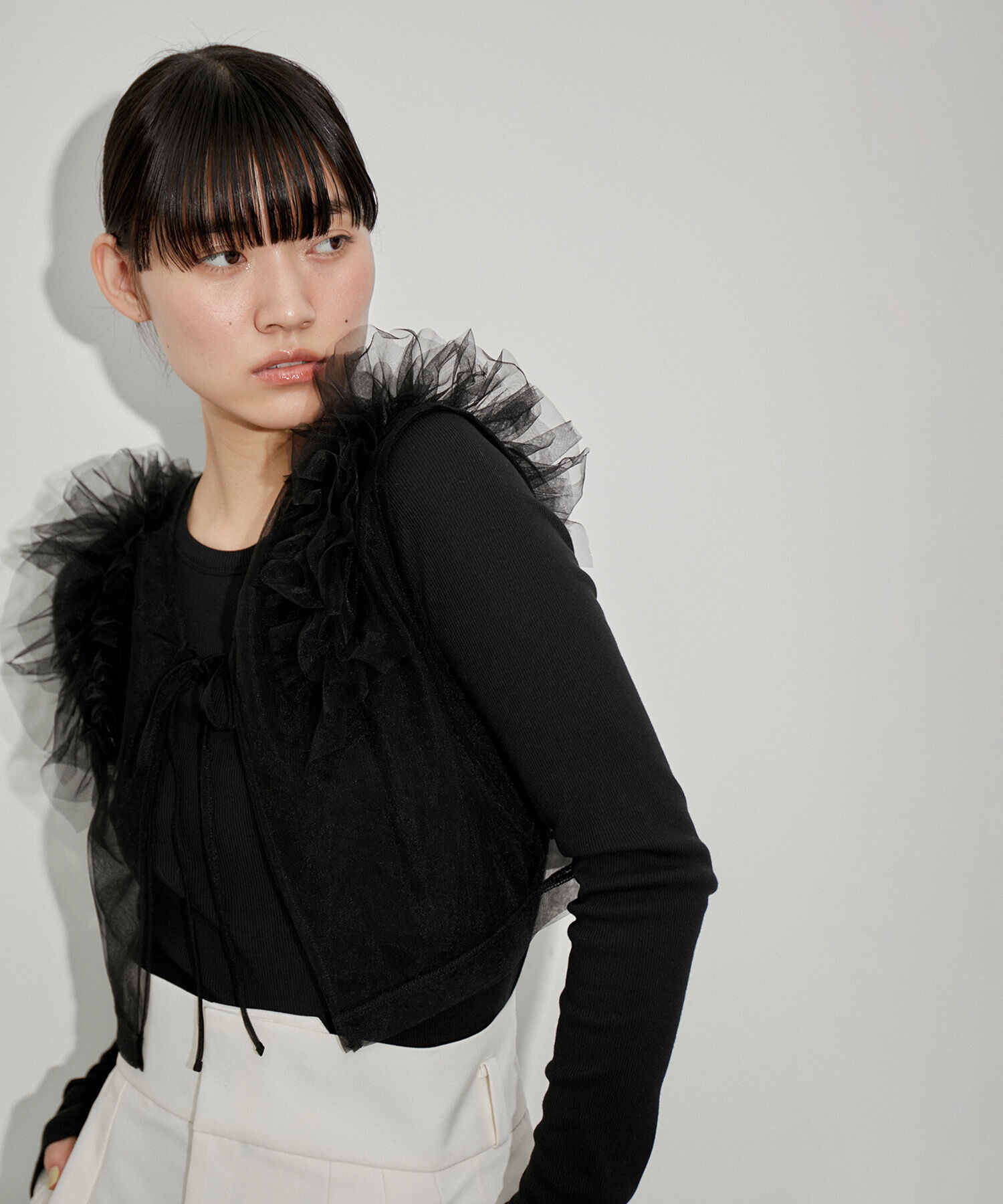 ADAM ET ROPE'「【サステナブル・SETアイテム】チュールロンTEE」|その他|