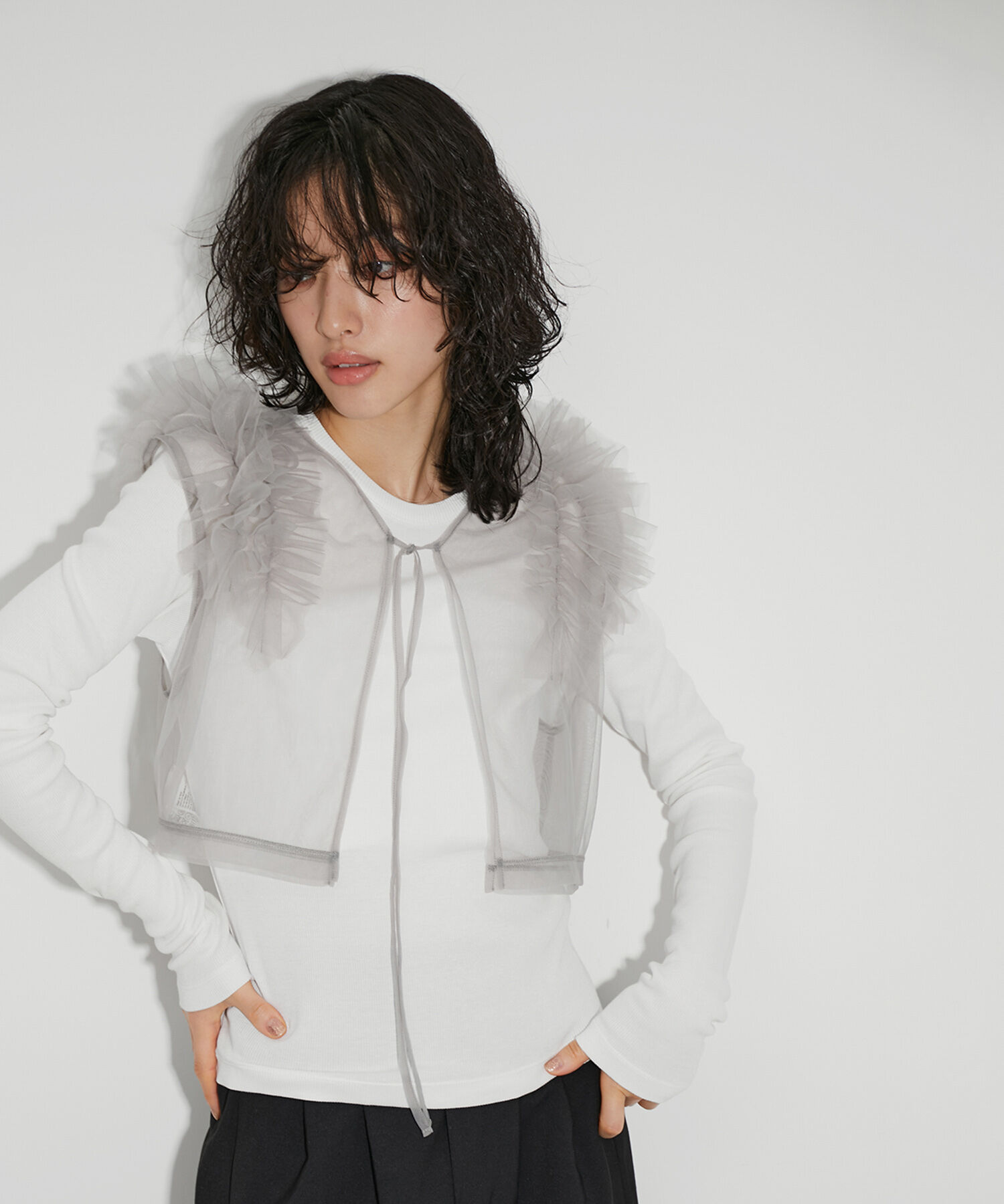 ADAM ET ROPE'「【サステナブル・SETアイテム】チュールロンTEE」|その他|