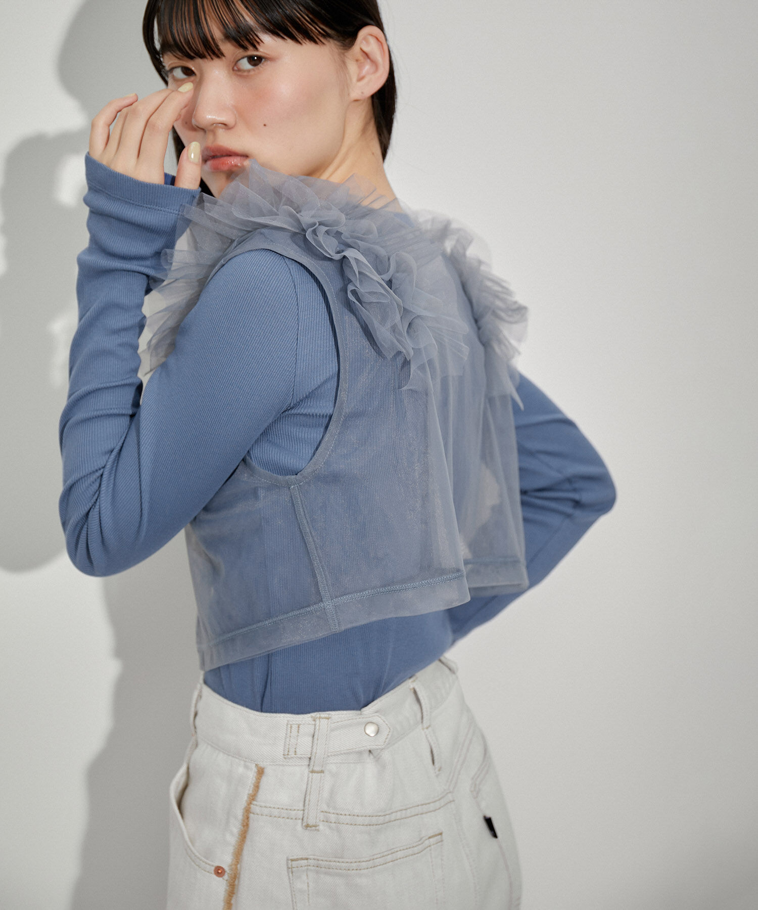 ADAM ET ROPE'「【サステナブル・SETアイテム】チュールロンTEE」|その他|