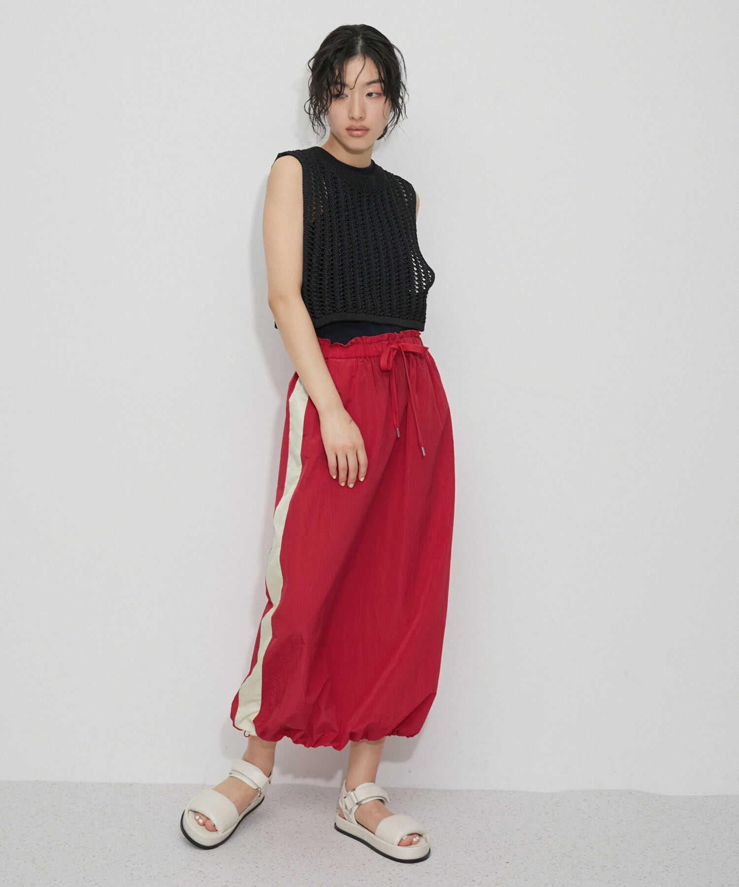 ADAM ET ROPE'「ボリュームパテッドスポサン」|サンダル|