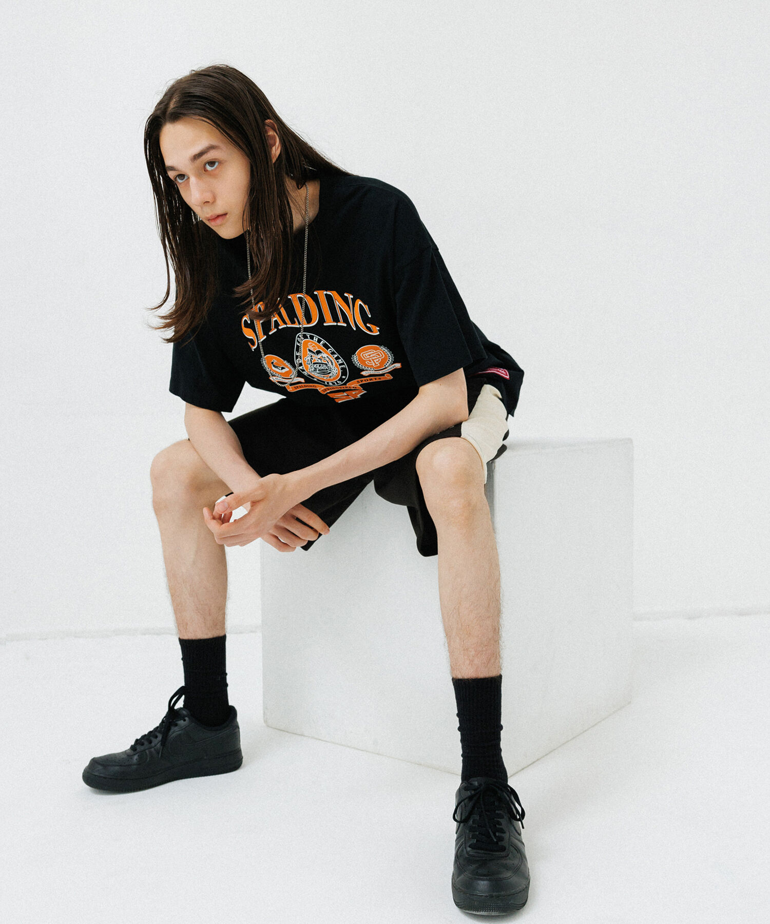 ADAM ET ROPE'「《別注》【SPALDING/スポルディング】COLLEGE BASKETBALL CLUB LIKE DESIGN TEE / UNISEX」|Tシャツ・カットソー|