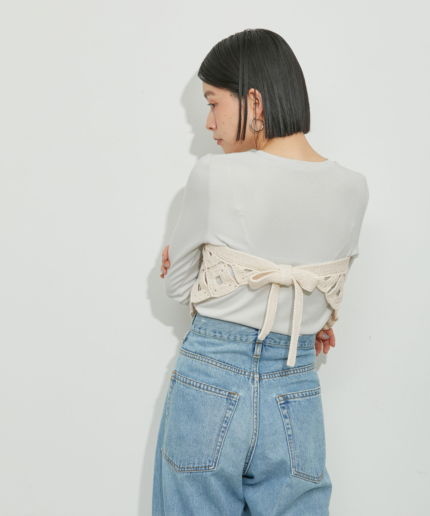 ADAM ET ROPE'「【洗える】クロシェベルト」|ベルト|