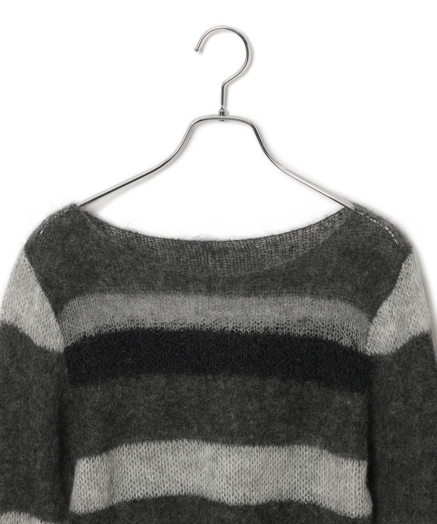 ADAM ET ROPE'「ミックスヤーンボーダーニットプルオーバー」|ニット・セーター|