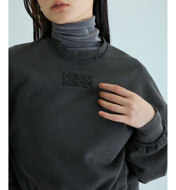 ADAM ET ROPE'「【サステナブル・洗える】ボールバイオ加工スウェットシャツ」|スウェット・ジャージ|