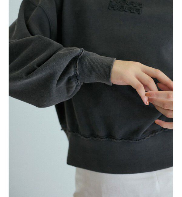 ADAM ET ROPE'「【サステナブル・洗える】ボールバイオ加工スウェットシャツ」|スウェット・ジャージ|