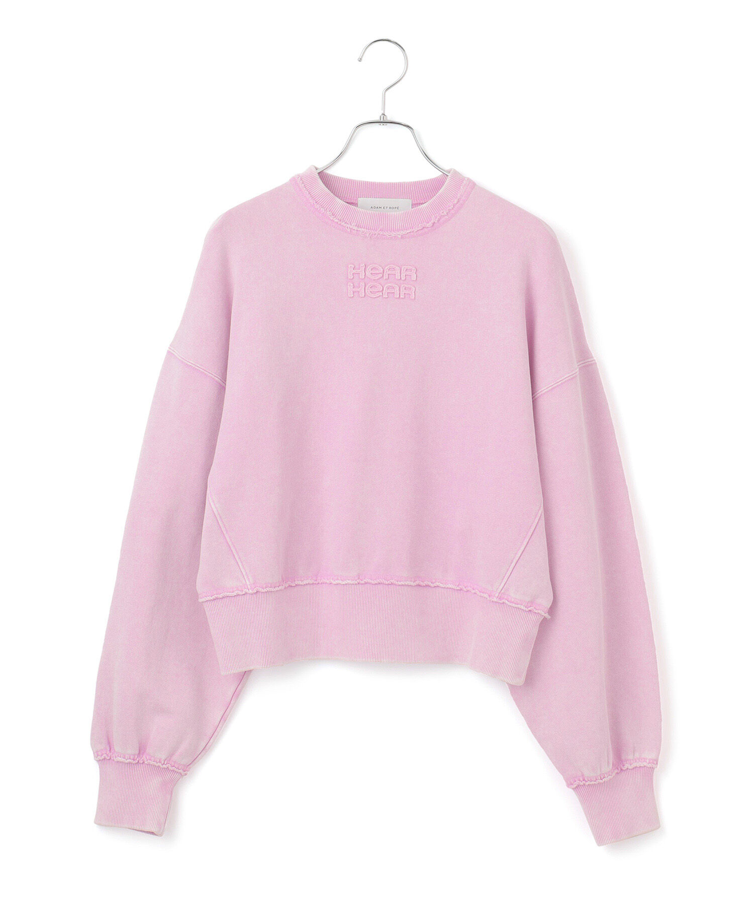 ADAM ET ROPE'「【サステナブル・洗える】ボールバイオ加工スウェットシャツ」|スウェット・ジャージ|