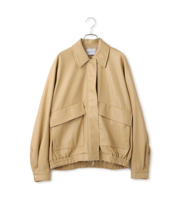 ADAM ET ROPE'「シンセティックレザーブルゾン」|ブルゾン・スタジャン|