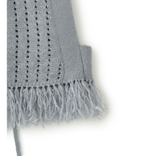 ADAM ET ROPE'「【WEB限定】フリンジニットジレ」|ベスト・ジレ|