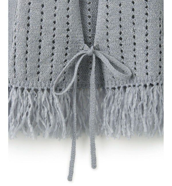 ADAM ET ROPE'「【WEB限定】フリンジニットジレ」|ベスト・ジレ|