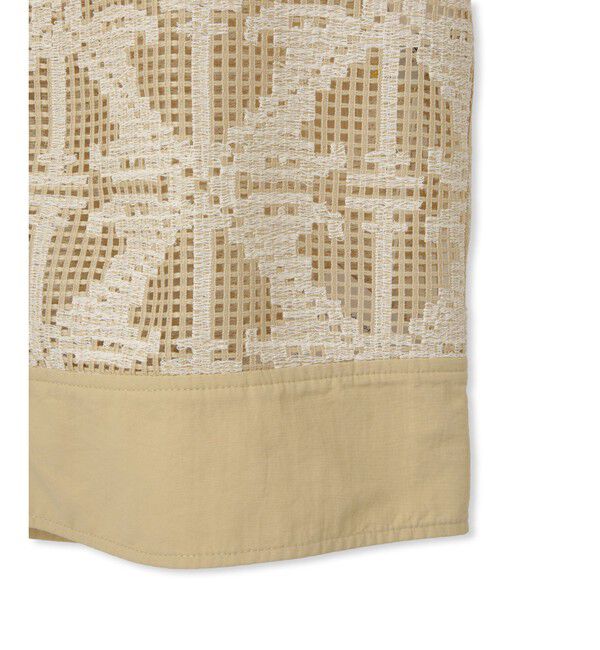 ADAM ET ROPE'「エンブロイダリーメッシュシャツ」|シャツ・ブラウス|