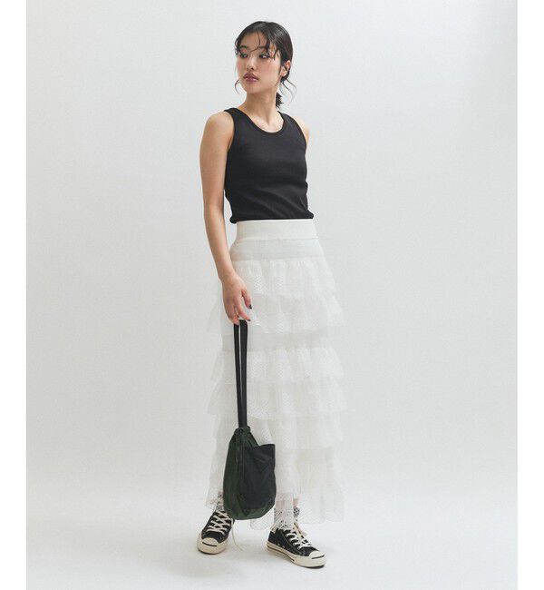 ADAM ET ROPE'「カップインサークルカットアメスリタンクトップ」|タンクトップ|