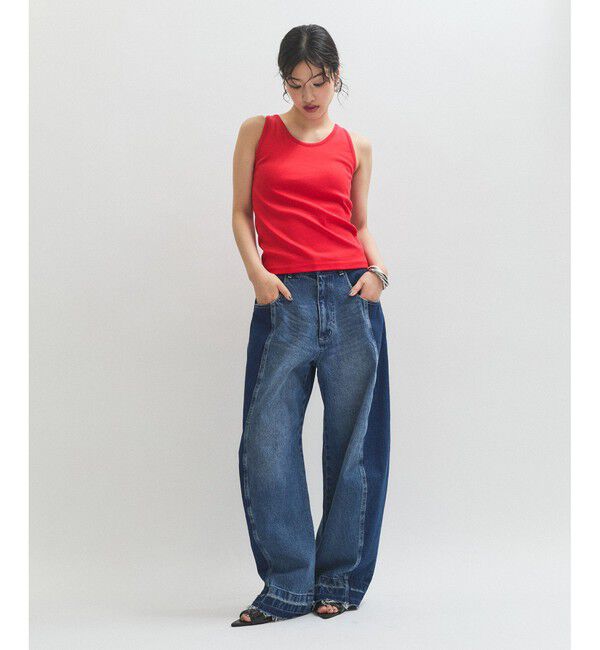 ADAM ET ROPE'「カップインサークルカットアメスリタンクトップ」|タンクトップ|