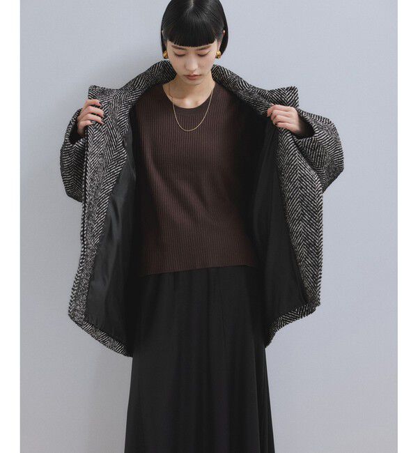 ADAM ET ROPE'「【WEB限定】スタンドカラーウールミドルコート」|その他|