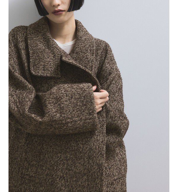 ADAM ET ROPE'「【WEB限定】スタンドカラーウールミドルコート」|その他|