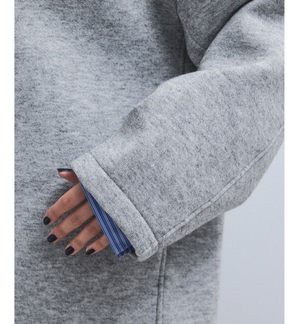 ADAM ET ROPE'「【WEB限定】メランジボンディングフーディーブルゾン」|ブルゾン・スタジャン|